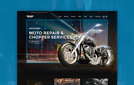 Motorcycle services wordpress themes
